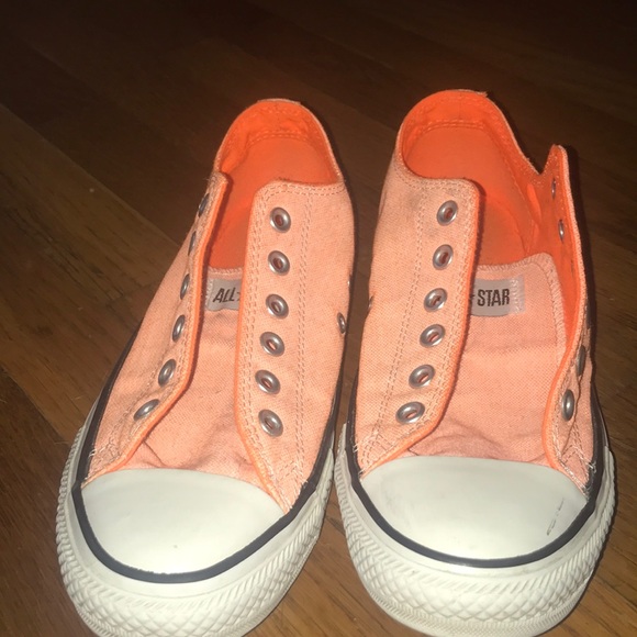 orange low top converse